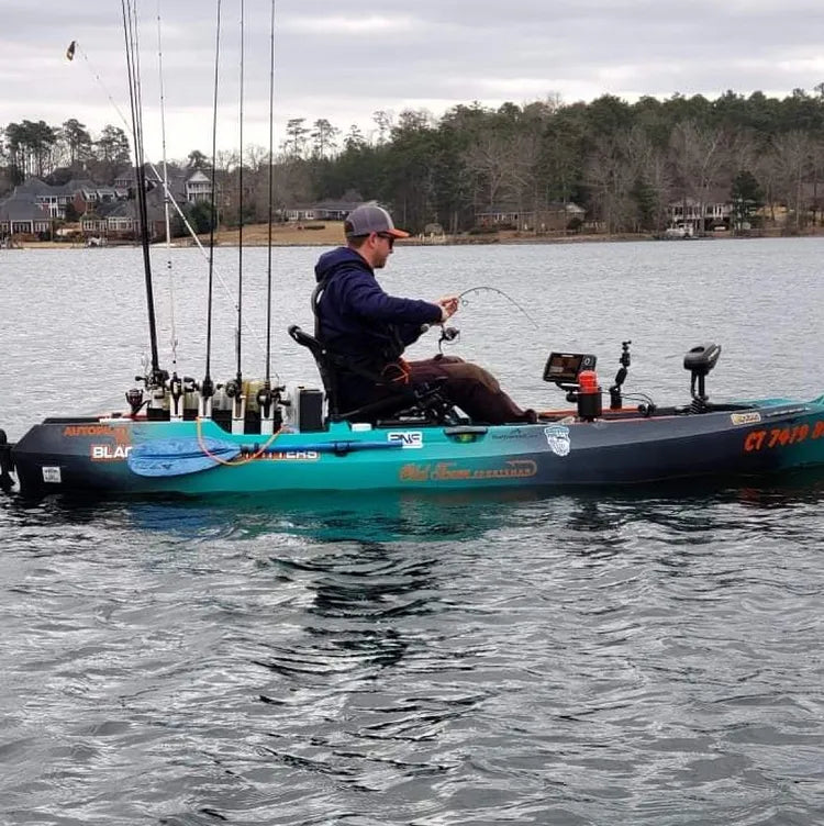 Fish finder battery setup. : r/kayakfishing