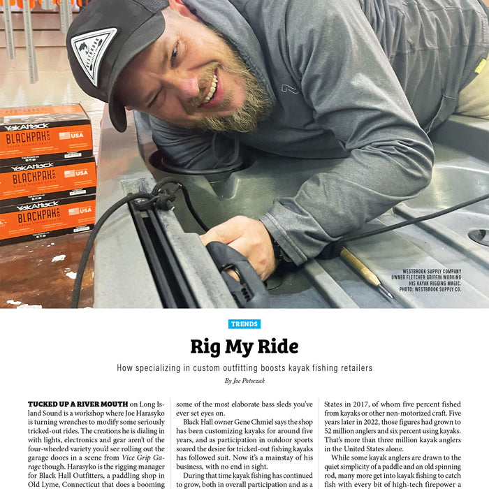 BHO MAKES THE NEWS: Our incredible rigging services were featured in Paddling Business magazine!