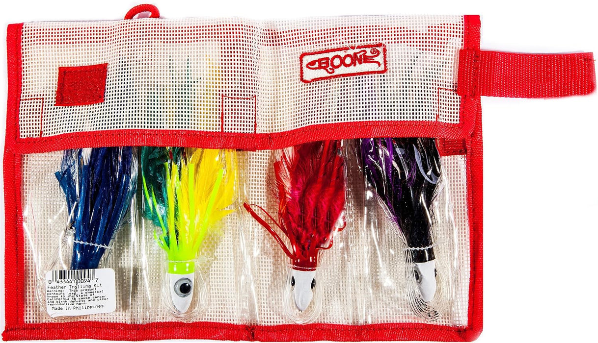 Boone Bait Co. Feather Trolling Jit Kit (4 pack)