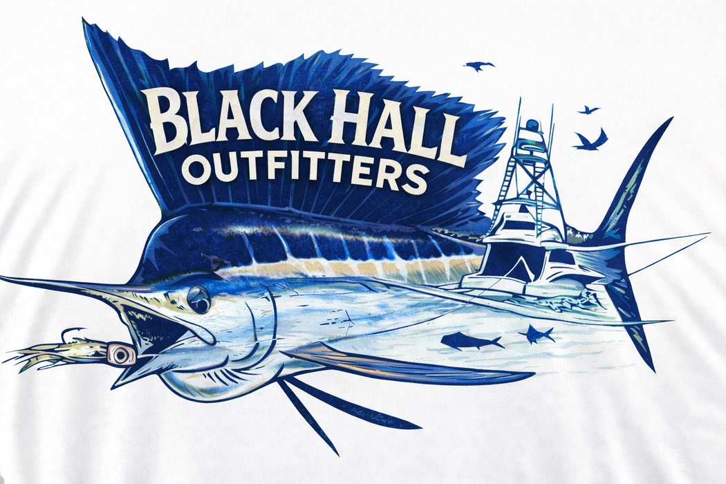 Black Hall Outfitters Blue Marlin Hoodie