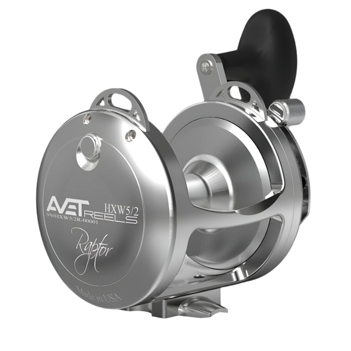 Avet HXW 5/2 Raptor 2-Speed Lever Drag Reels Silver Avet HXW 5/2 Raptor 2-Speed Lever Drag Reels Silver