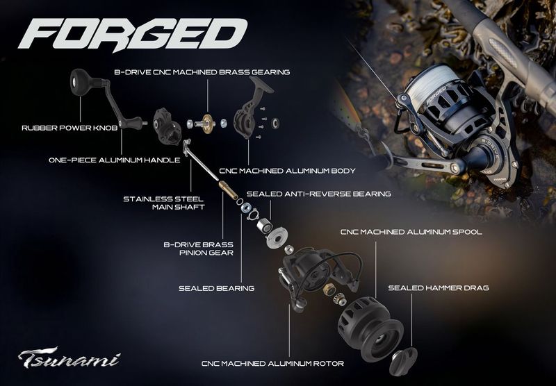 Tsunami Forged Spinning Reels