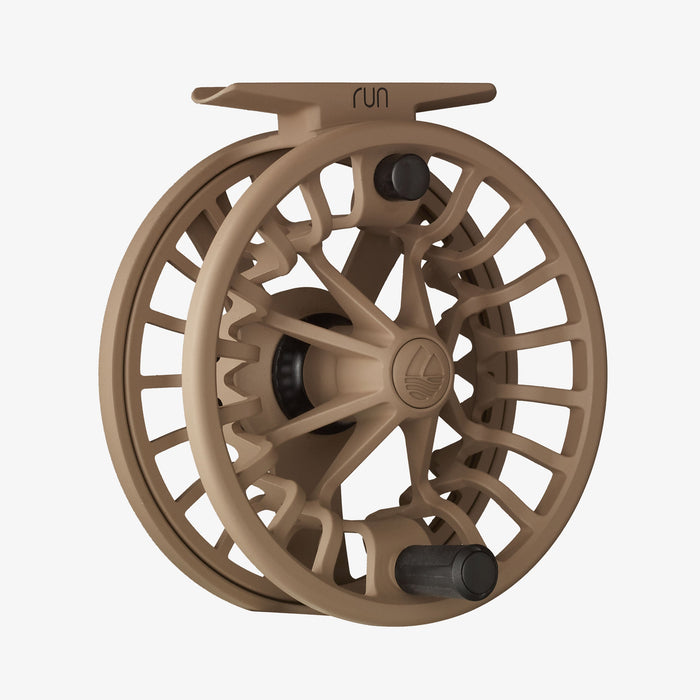 Redington Run Fly Reels - Front Side - Sizes 3/4, 5/6, and 7/8 - Coyote