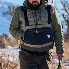 Featuring a body-mapped GORE-TEX Pro Wader laminate, double weave stretch woven gravel guards, and neoprene booties with Titanium-Alpha for up to 40% more heat retention, these waders are designed for tough and durable performance no matter the terrain.