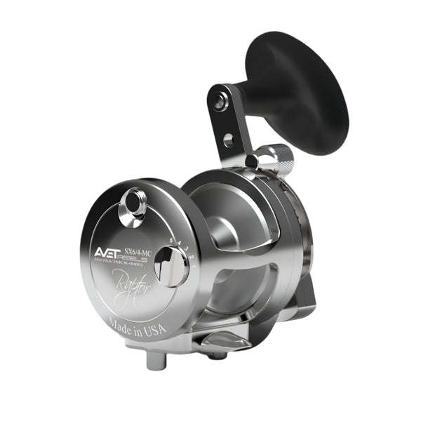 Avet SX 6/4 MC Raptor 2-Speed Lever Drag Conventional Reel Silver Avet SX 6/4 MC Raptor 2-Speed Lever Drag Conventional Reel Silver