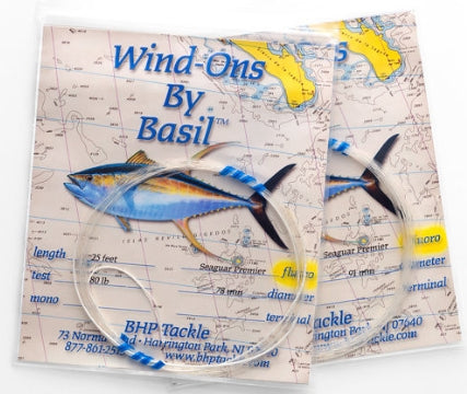 BHP Tackle Seaguar Blue Label Fluorocarbon Wind On Casting Leader