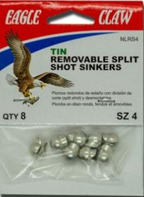 Eagle Claw Tin Removable Split Shot Sinkers