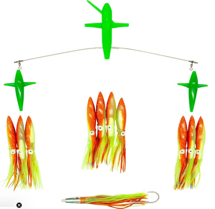Chatter Lures 19" Side Tracker Spreader Bars - 9" Soft Head Machine