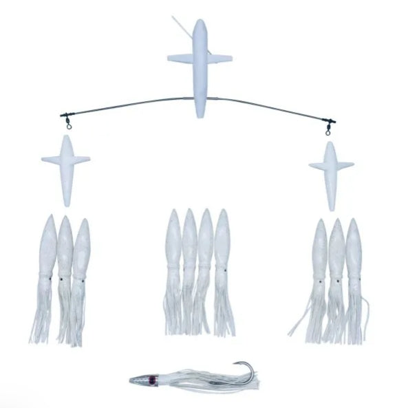 Chatter Lures 19" Side Tracker Spreader Bars - 9" Soft Head Machine