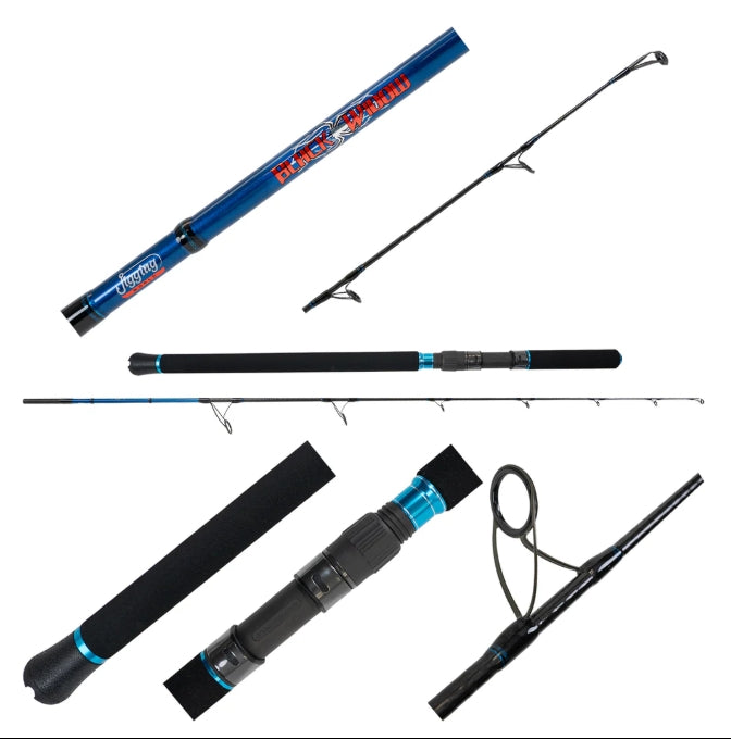 Jigging World Black Widow Spinning Popping Rods