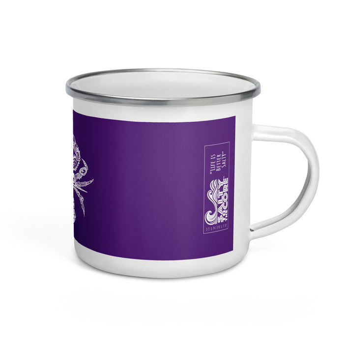 The Official "Salty To The Core" Salty Crab 12 oz Enamel Mug