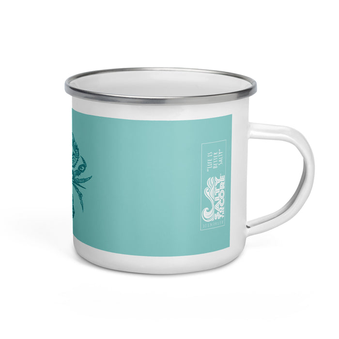 The Official "Salty To The Core" Salty Crab 12 oz Enamel Mug