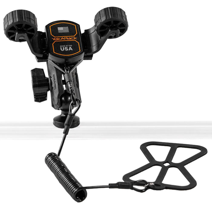 YakAttack RotoGrip Phone Holder with 1" Screwball Track Mount