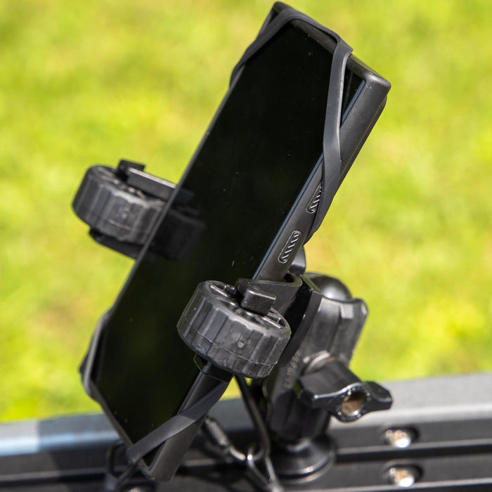 YakAttack RotoGrip Phone Holder with 1" Screwball Track Mount