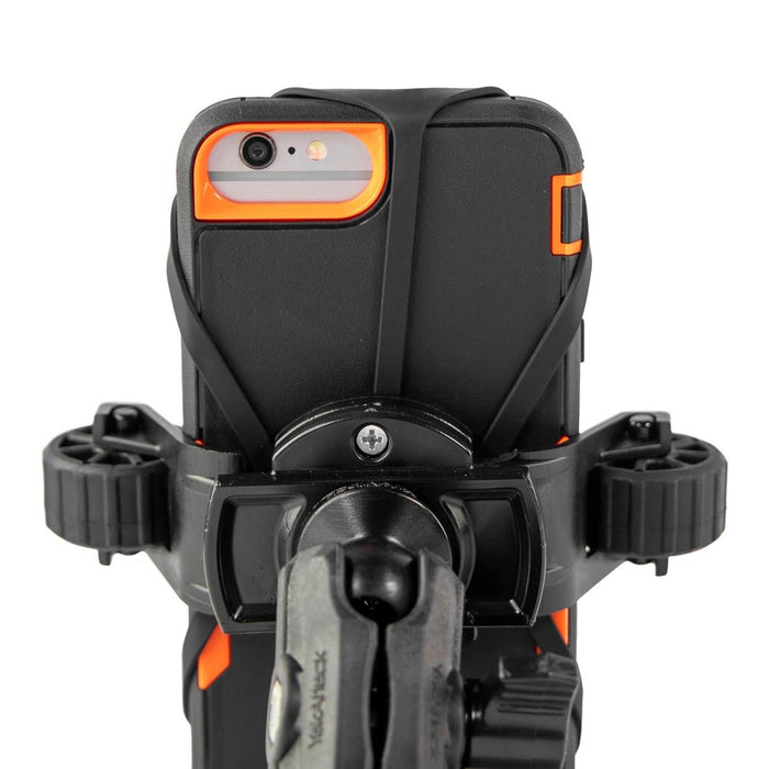 YakAttack RotoGrip Phone Holder with 1" Screwball Track Mount