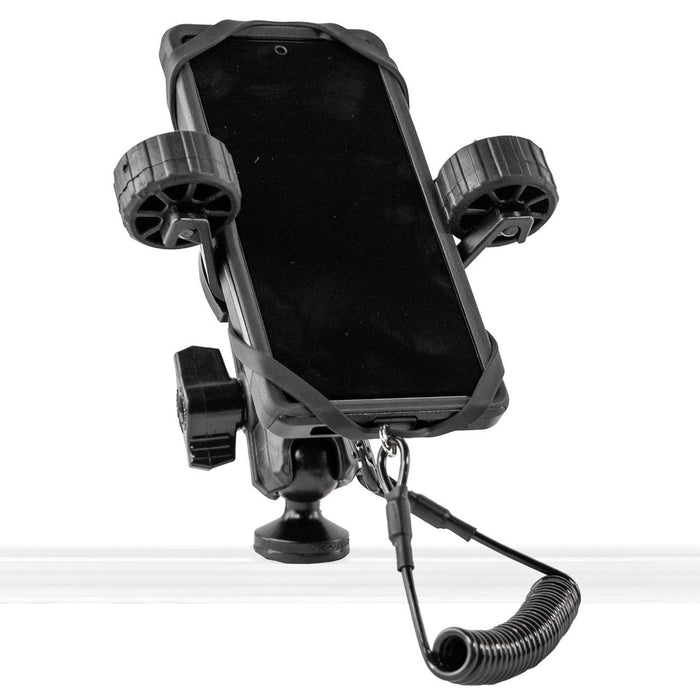 YakAttack RotoGrip Phone Holder with 1" Screwball Track Mount