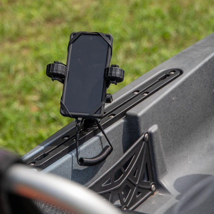 YakAttack RotoGrip Phone Holder with 1" Screwball Track Mount