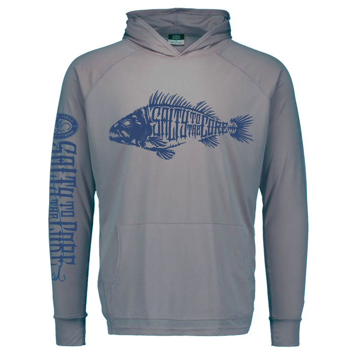 BHO "Salty To The Core" Bone Fish SolarUV Long Sleeve Hoodie