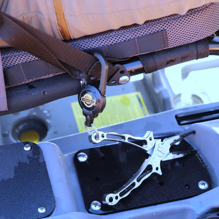 YakAttack Single Attachment Clip-on Retractor, 24” Stainless Steel Wire