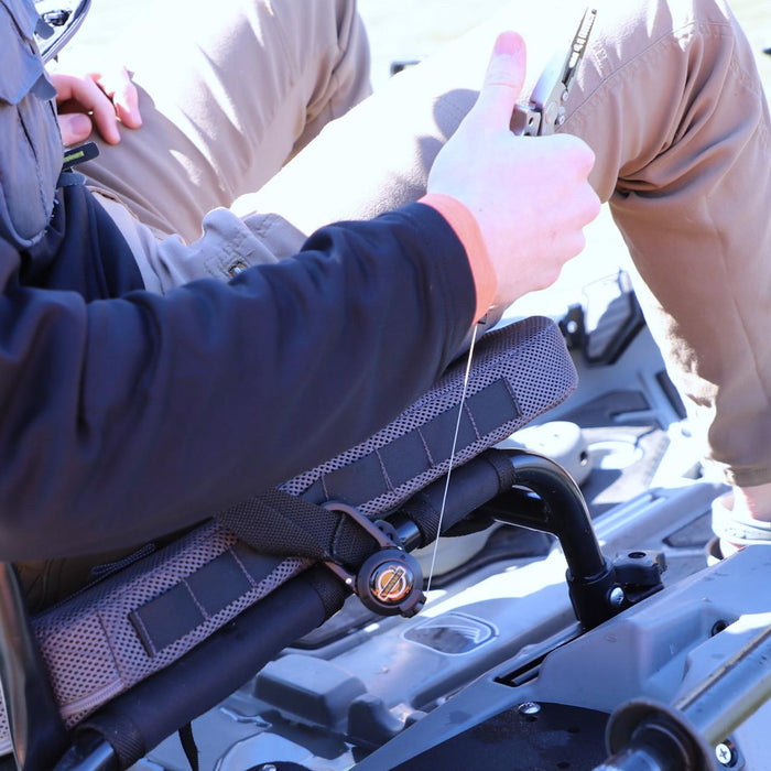 YakAttack Single Attachment Clip-on Retractor, 24” Stainless Steel Wire