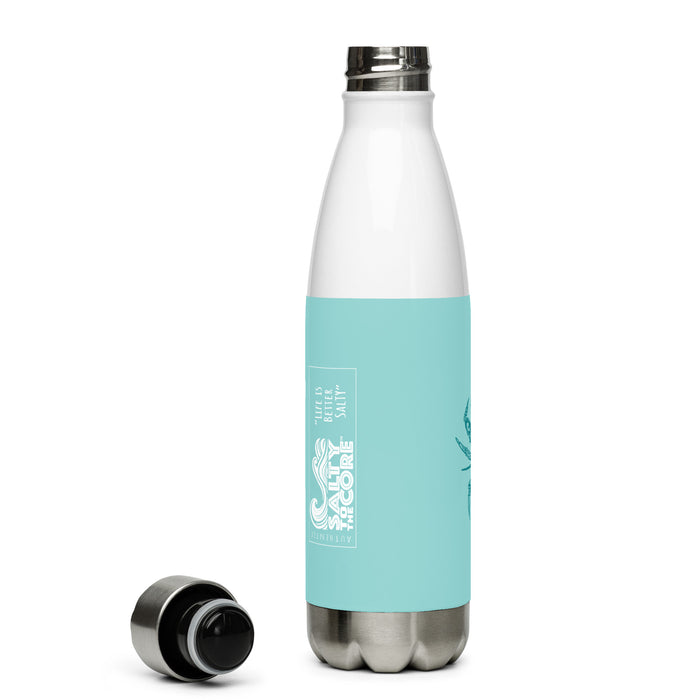 The Official "Salty To The Core" Salty Crab 17 oz Stainless Steel Water Bottle