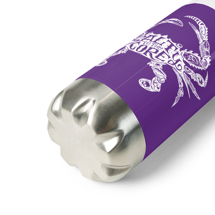 The Official "Salty To The Core" Salty Crab 17 oz Stainless Steel Water Bottle