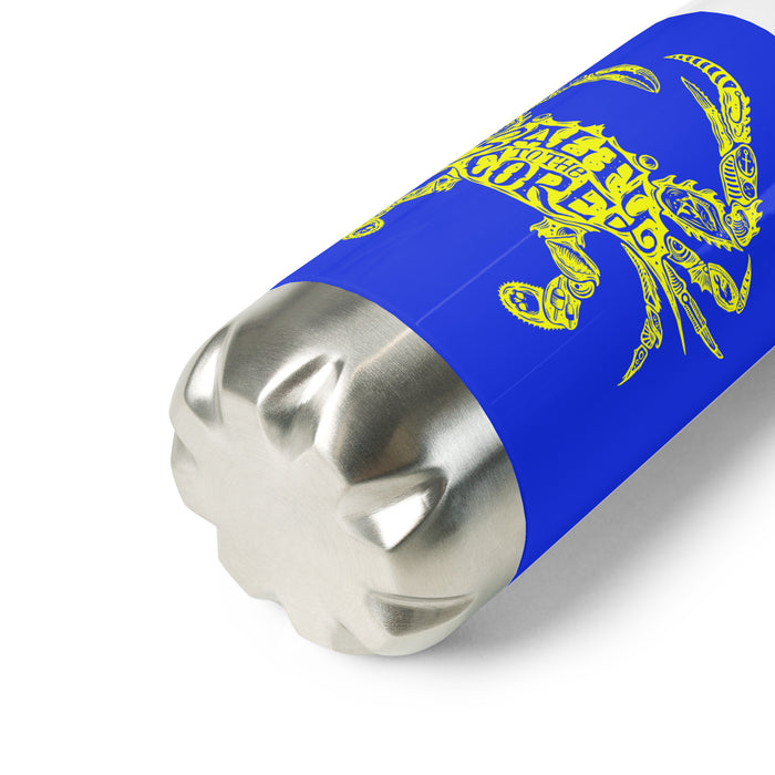 The Official "Salty To The Core" Salty Crab 17 oz Stainless Steel Water Bottle