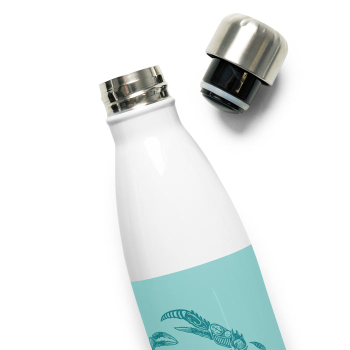 The Official "Salty To The Core" Salty Crab 17 oz Stainless Steel Water Bottle