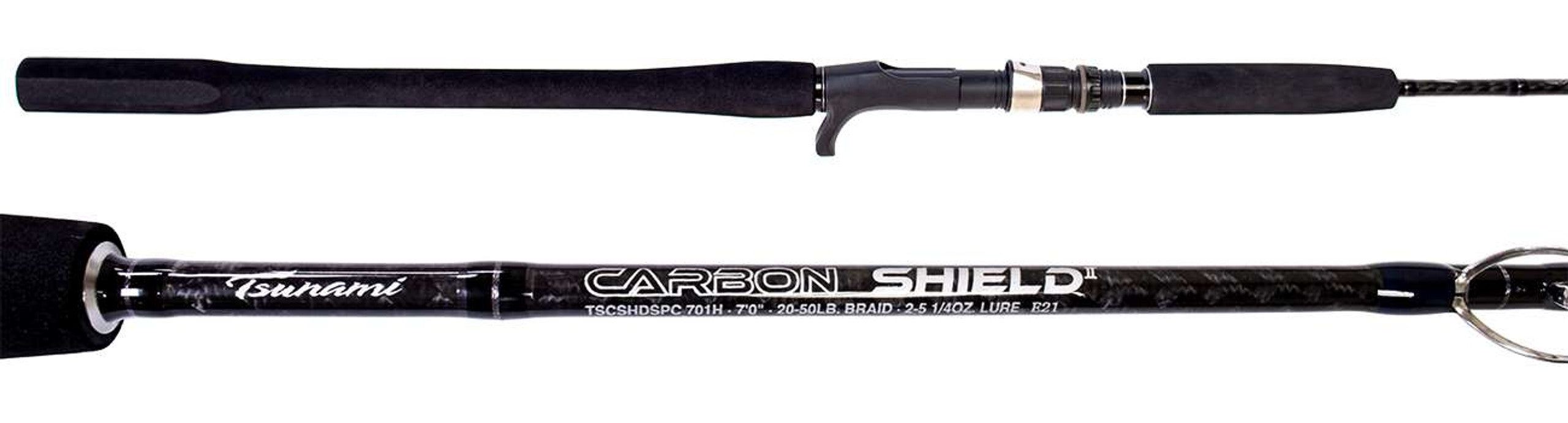 tsunami carbon shield ii spinning rod Tsunami Carbon Shield II Slow Pitch Spinning Rods