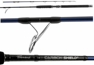 Tsunami Carbon Shield II Boat Spinning Popping Rods