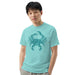 The Official Jungkook "Salty To The Core" Salty Crab Men's T-Shirt (proudly worn by Jimin and Jungkook of BTS) - Blue Lagoon - Front Alt1