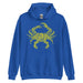 The Official Jungkook "Salty To The Core" Salty Crab Men's Hoodie (proudly featured by Jimin and Jungkook of BTS) - Royal Blue and Yellow - Flat