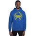 The Official Jungkook "Salty To The Core" Salty Crab Men's Hoodie (proudly featured by Jimin and Jungkook of BTS) - Royal Blue and Yellow - Front Alt2