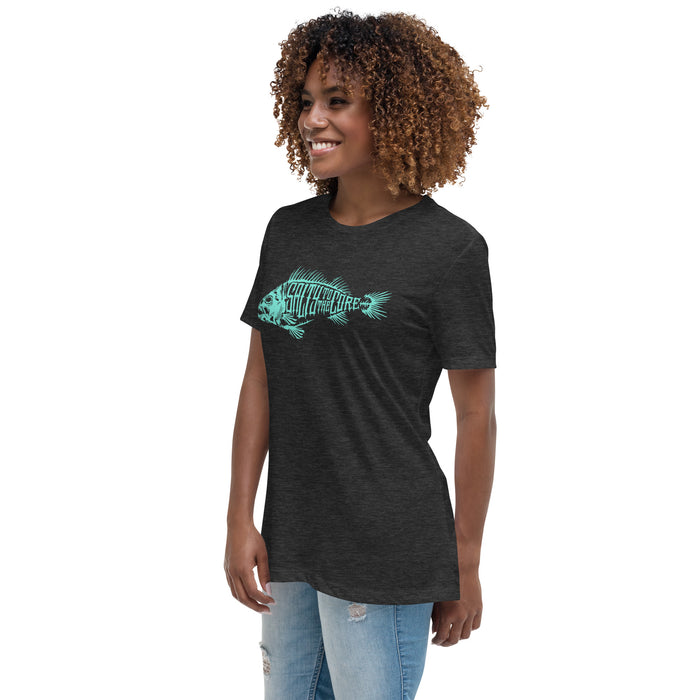 BHO "Salty To The Core" Bone Fish Women's Short Sleeve Shirt