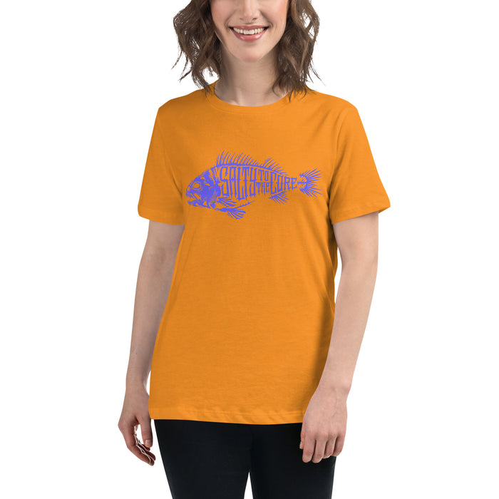 BHO "Salty To The Core" Bone Fish Women's Short Sleeve Shirt