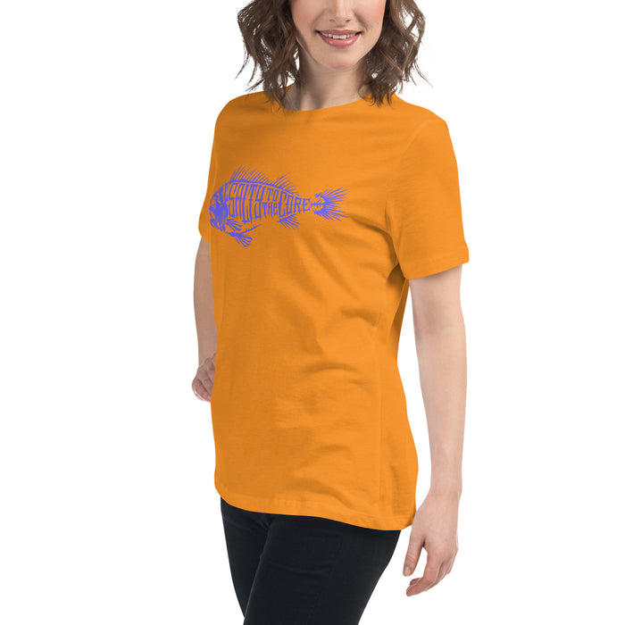 BHO "Salty To The Core" Bone Fish Women's Short Sleeve Shirt