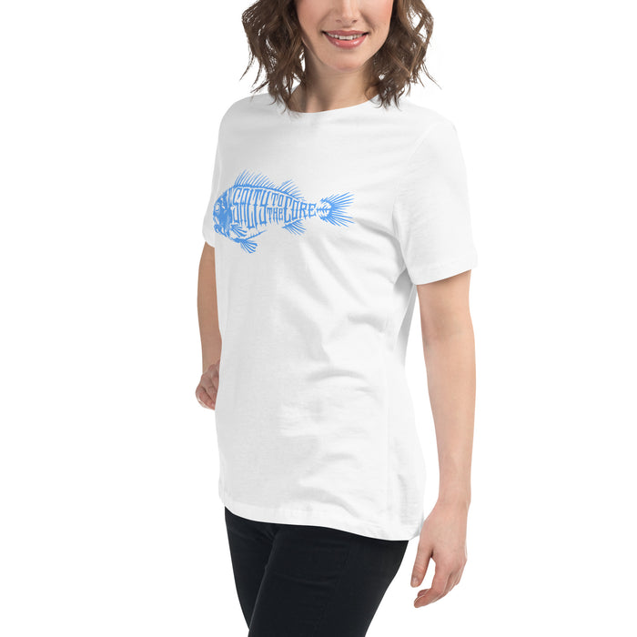 BHO "Salty To The Core" Bone Fish Women's Short Sleeve Shirt