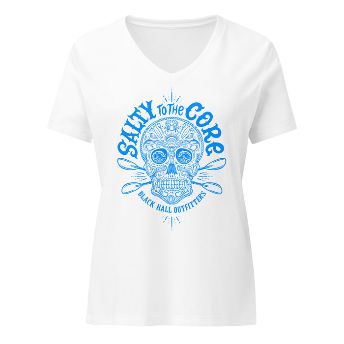 BHO "Salty to the Core" Sugar Skull Women's V-Neck Shirt