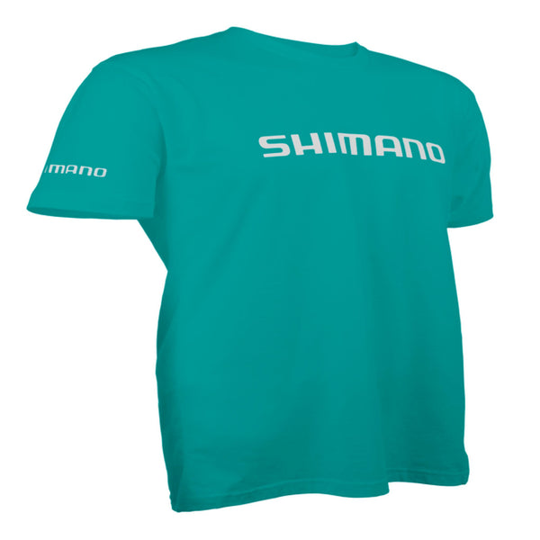 Shimano Short Sleeve Cotton Tee Tahiti Blue / Small