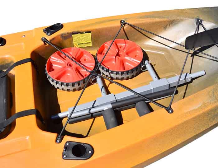 Malone Xpress TRX - Scupper Style Kayak Cart - No-Flat Tires