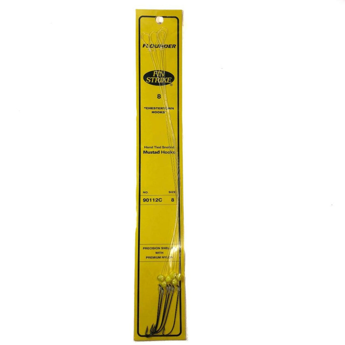 chesterson's fish hook Fin Strike 90112C Series Snelled Flounder Hooks