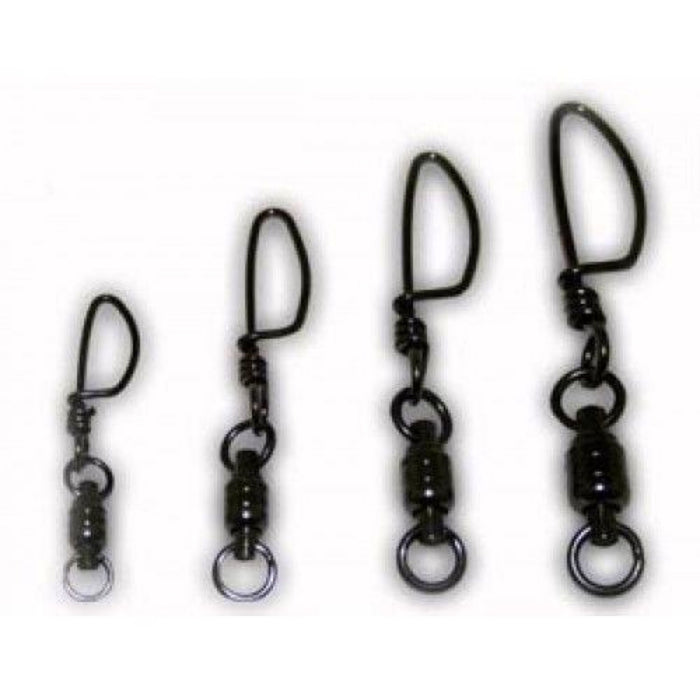 Tsunami Stainless Steel Ball Bearing Swivels with Welded Ring and Tournament Snap